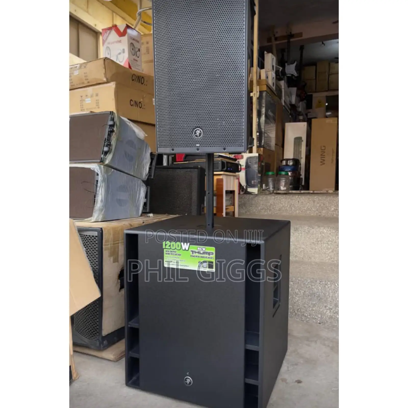 Mackie Thumb and Mackie Sub Woofer