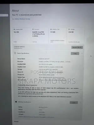 Laptop Apple MacBook Pro 2015 16GB Intel Core i7 SSD 256GB