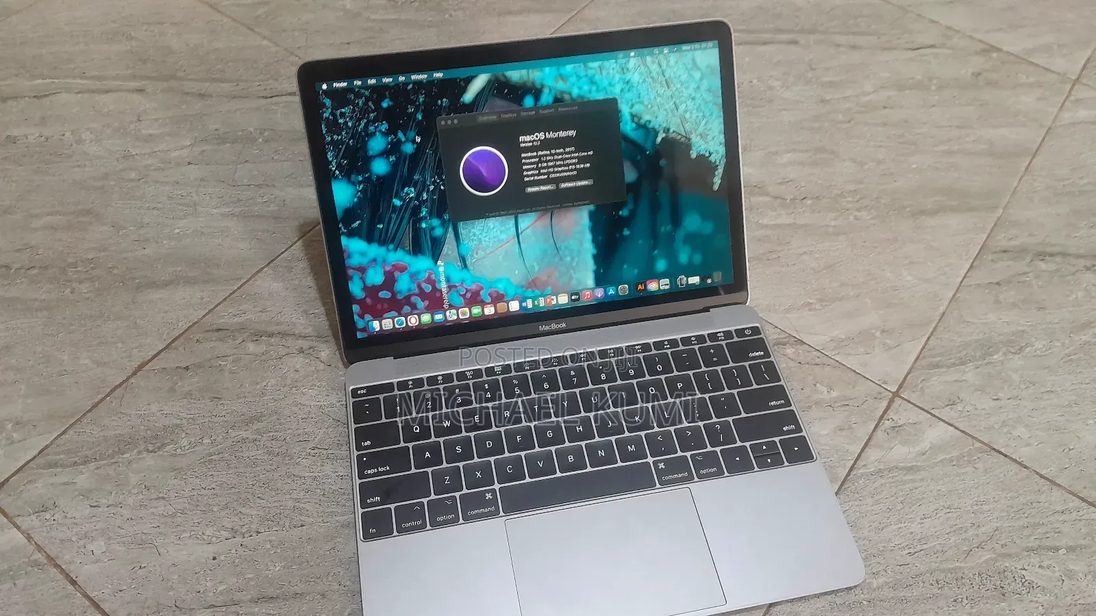 Laptop Apple MacBook 2017 8GB Apple M3 SSD 256GB