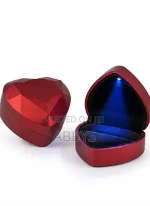 Heart Shaped Led Ring Box