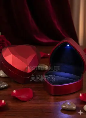 Heart Shaped Led Ring Box