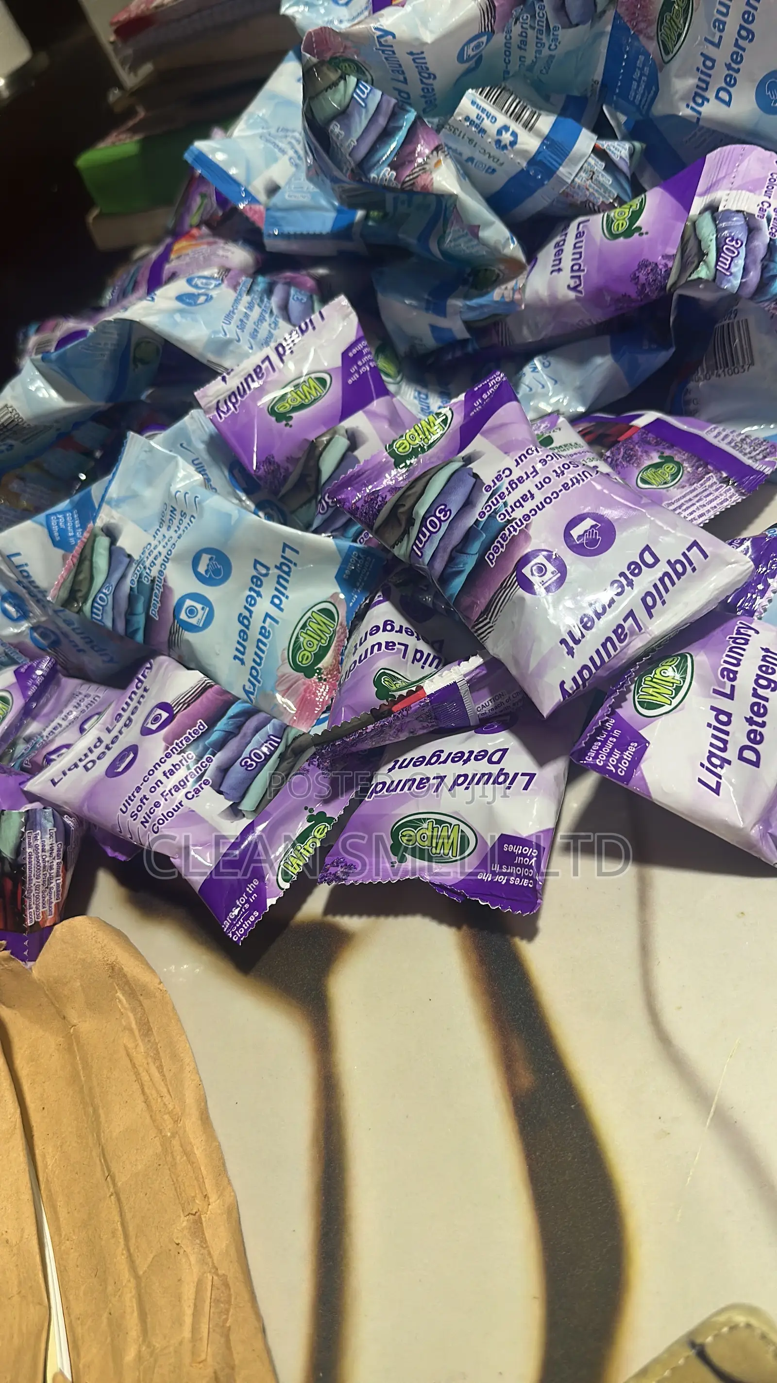 30ml Wipe Liquid Laundry Detergent- 10 Sachets