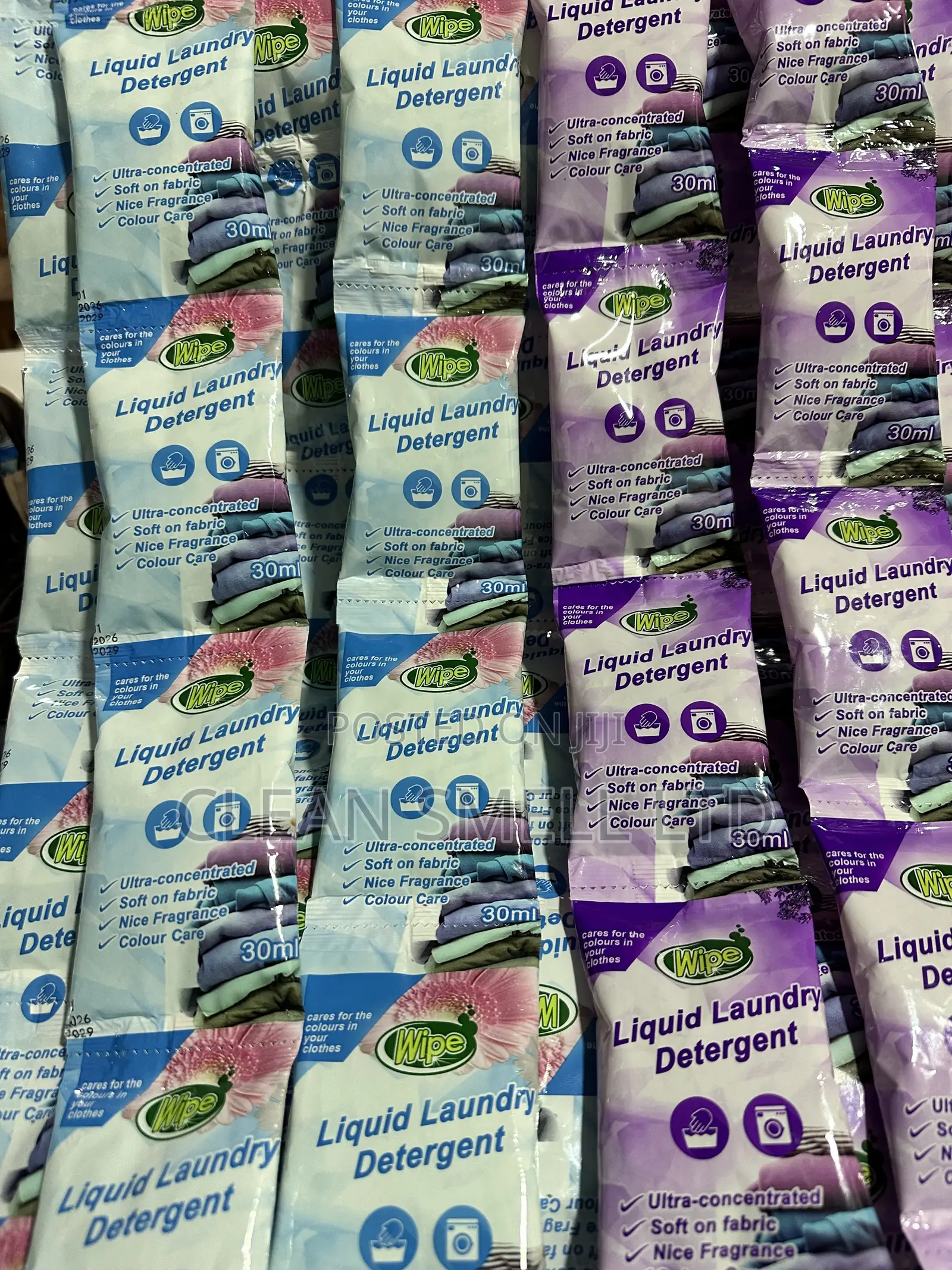 30ml Wipe Liquid Laundry Detergent- 10 Sachets