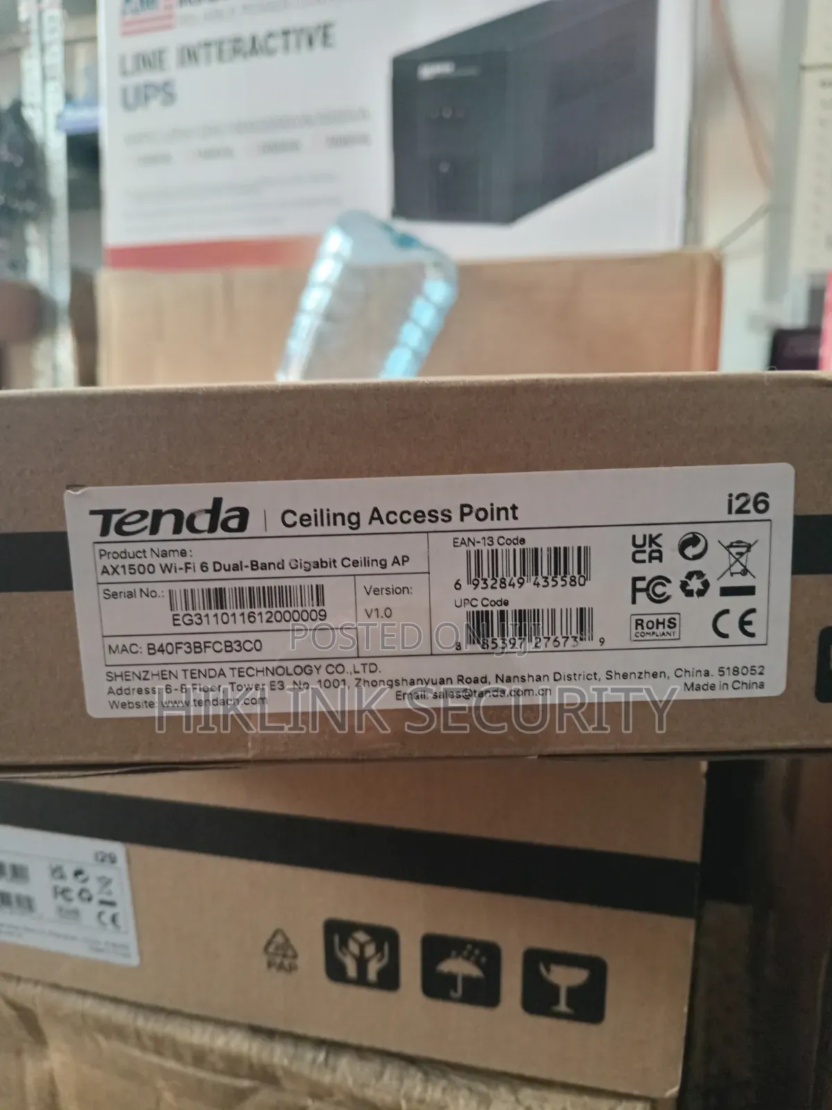 Tendai26ax1500 Wifi 6 Dual Band Gigabit Ceilling Ap