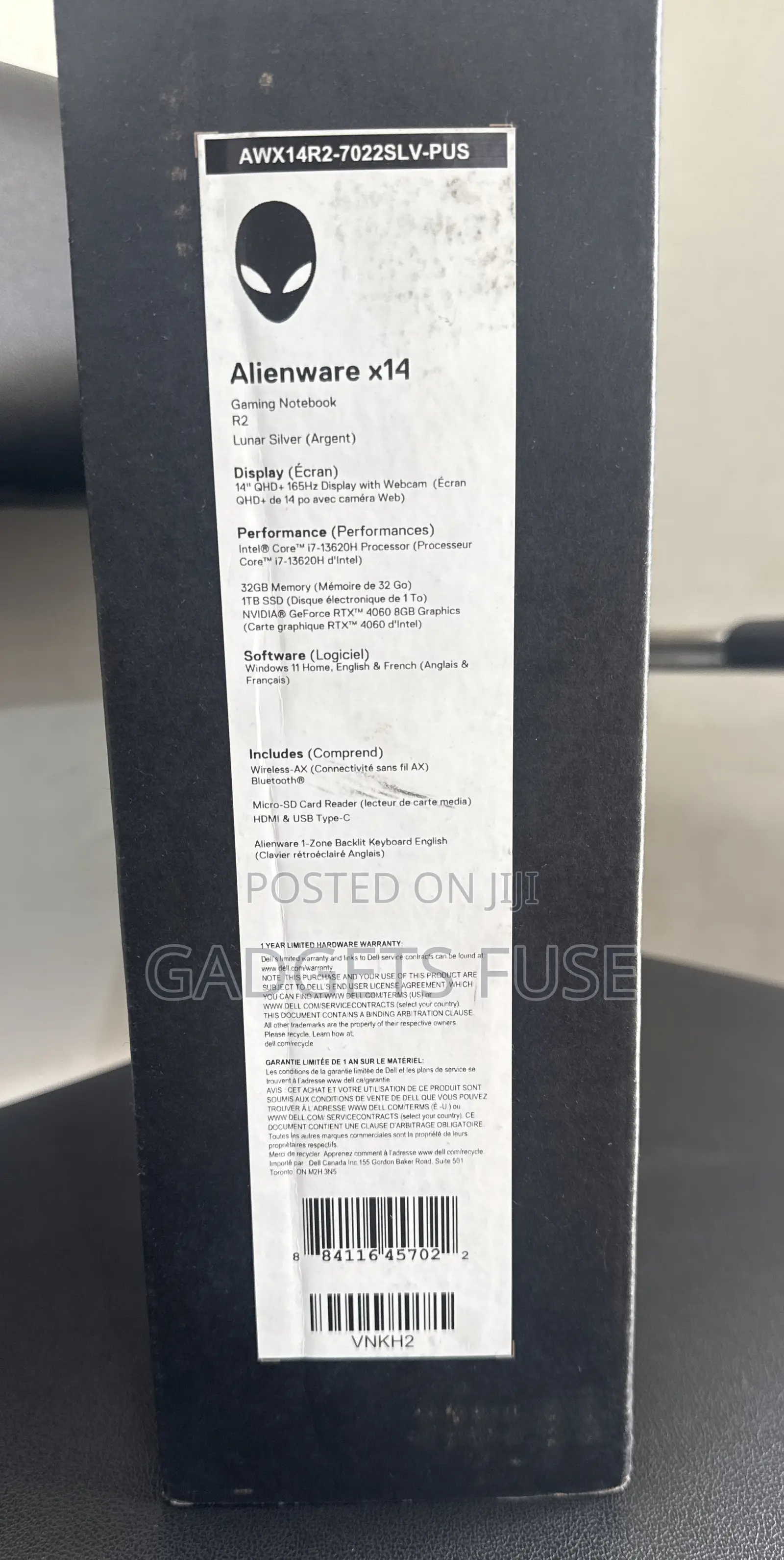 New Laptop Alienware X14 32GB Intel Core i7 SSD 1T