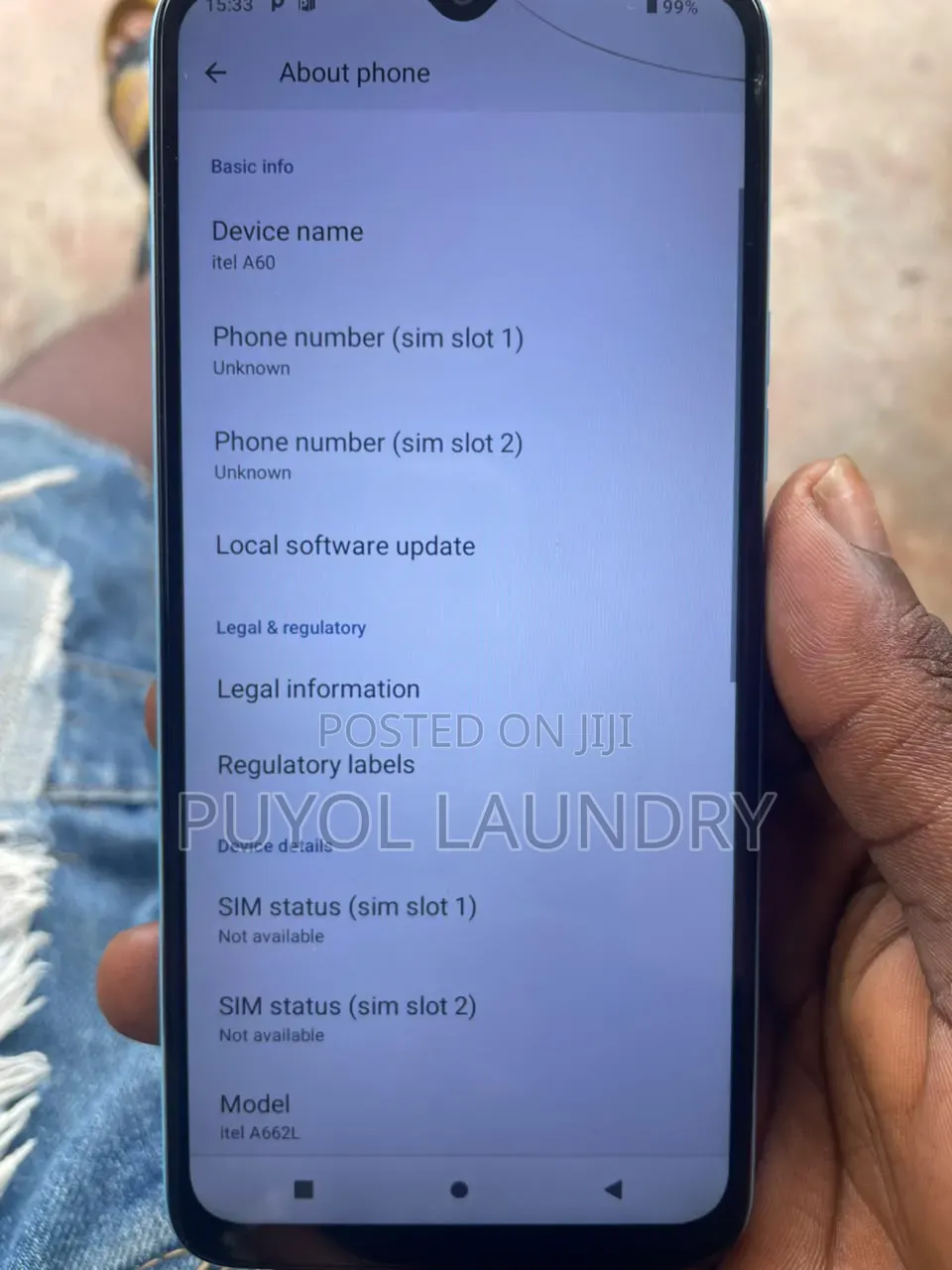 Itel A60 32 GB Blue