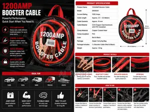 1200amp Booster Cable Jumper Cables