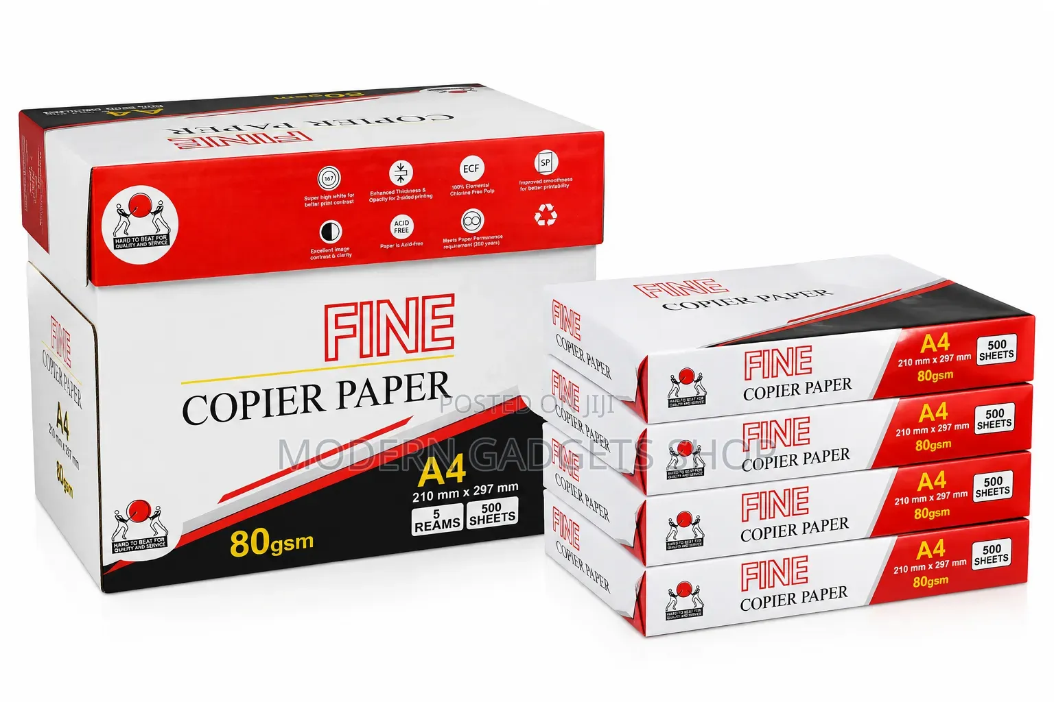 A4 Printing Photocopy Paper 80gsm – Fine Brand