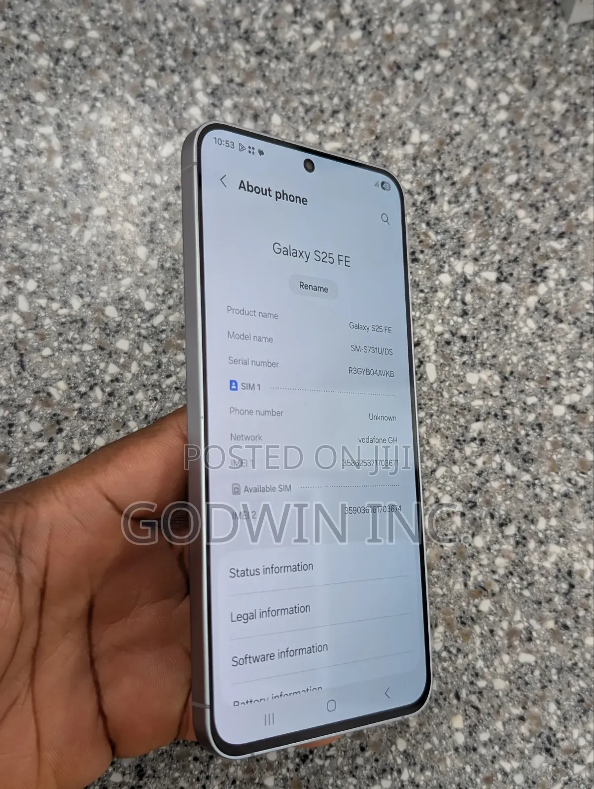 Samsung Galaxy S25 FE 128 GB Gray