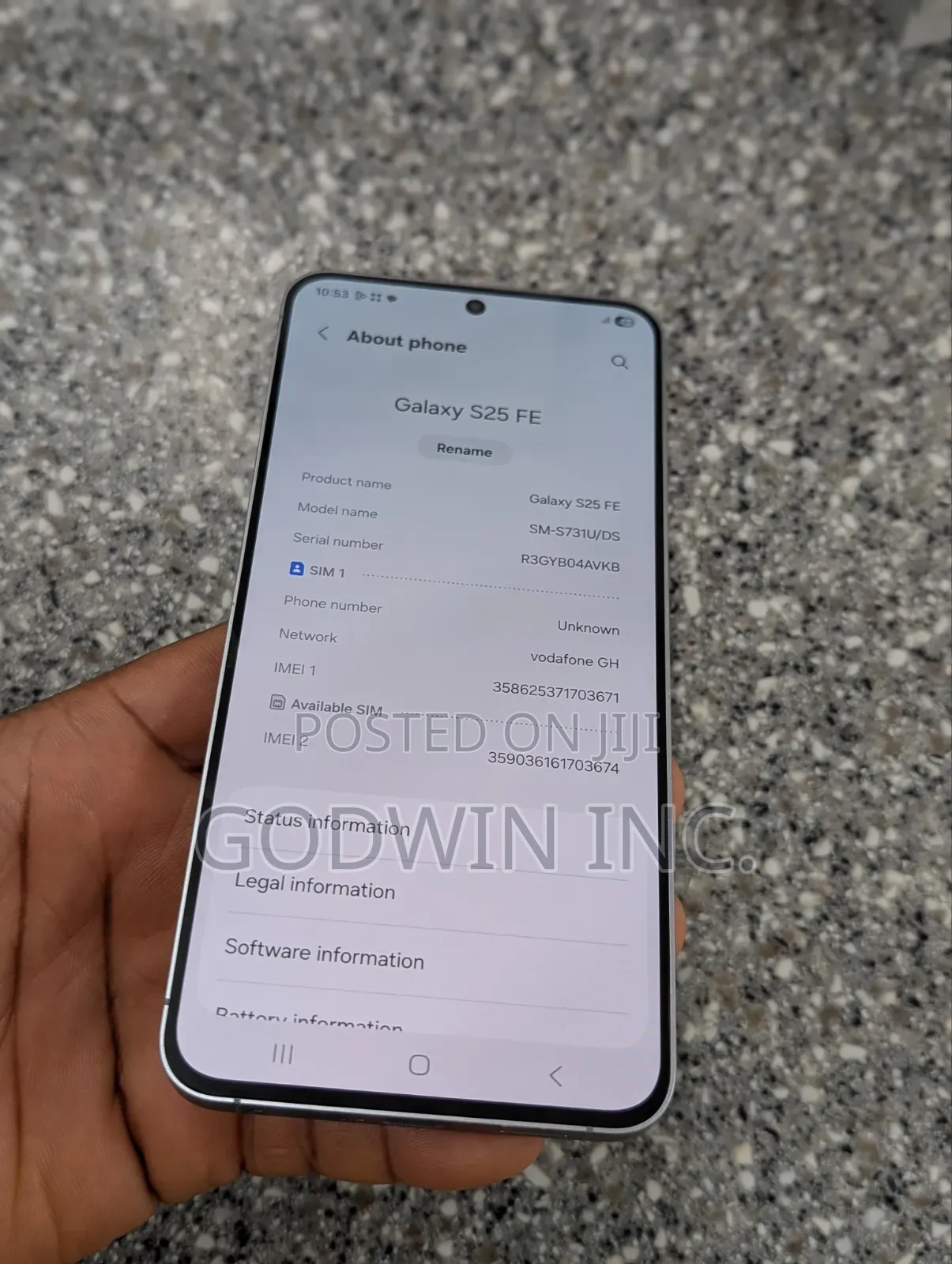 Samsung Galaxy S25 FE 128 GB Gray