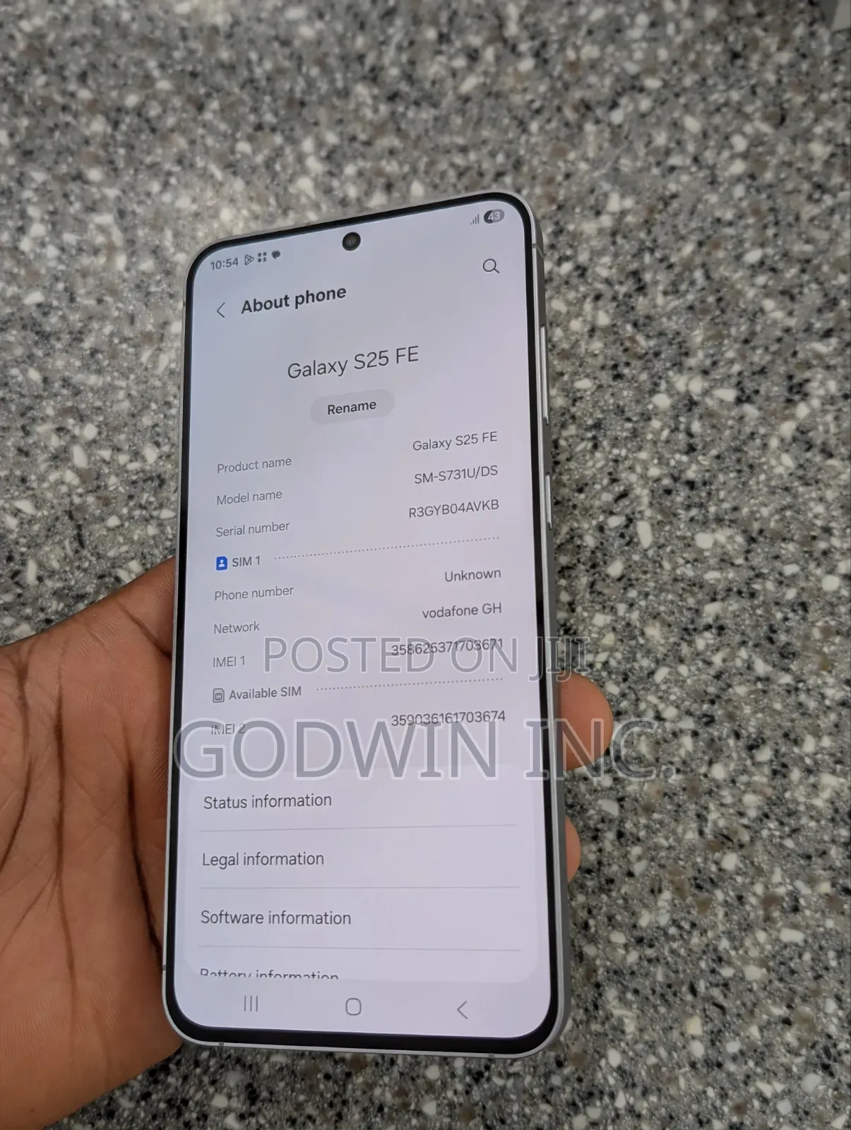 Samsung Galaxy S25 FE 128 GB Gray
