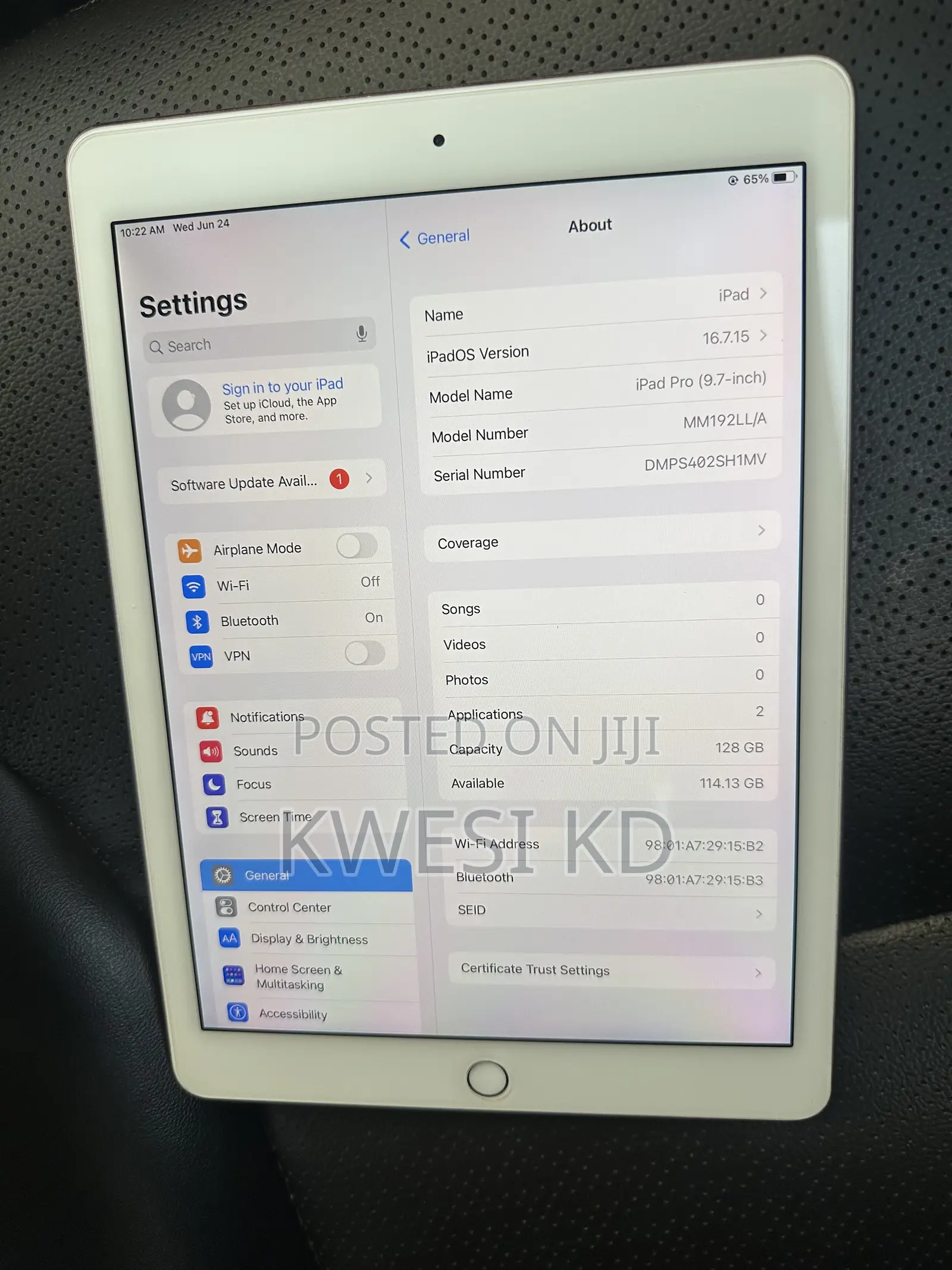 Apple iPad Pro 9.7 (2016) 128 GB