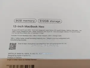New Laptop Apple MacBook Neo 2026 8GB Apple M5 Pro SSD 512GB