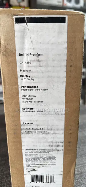 New Laptop Dell 14 Premium 16GB Intel Core Ultra 7 SSD 512GB
