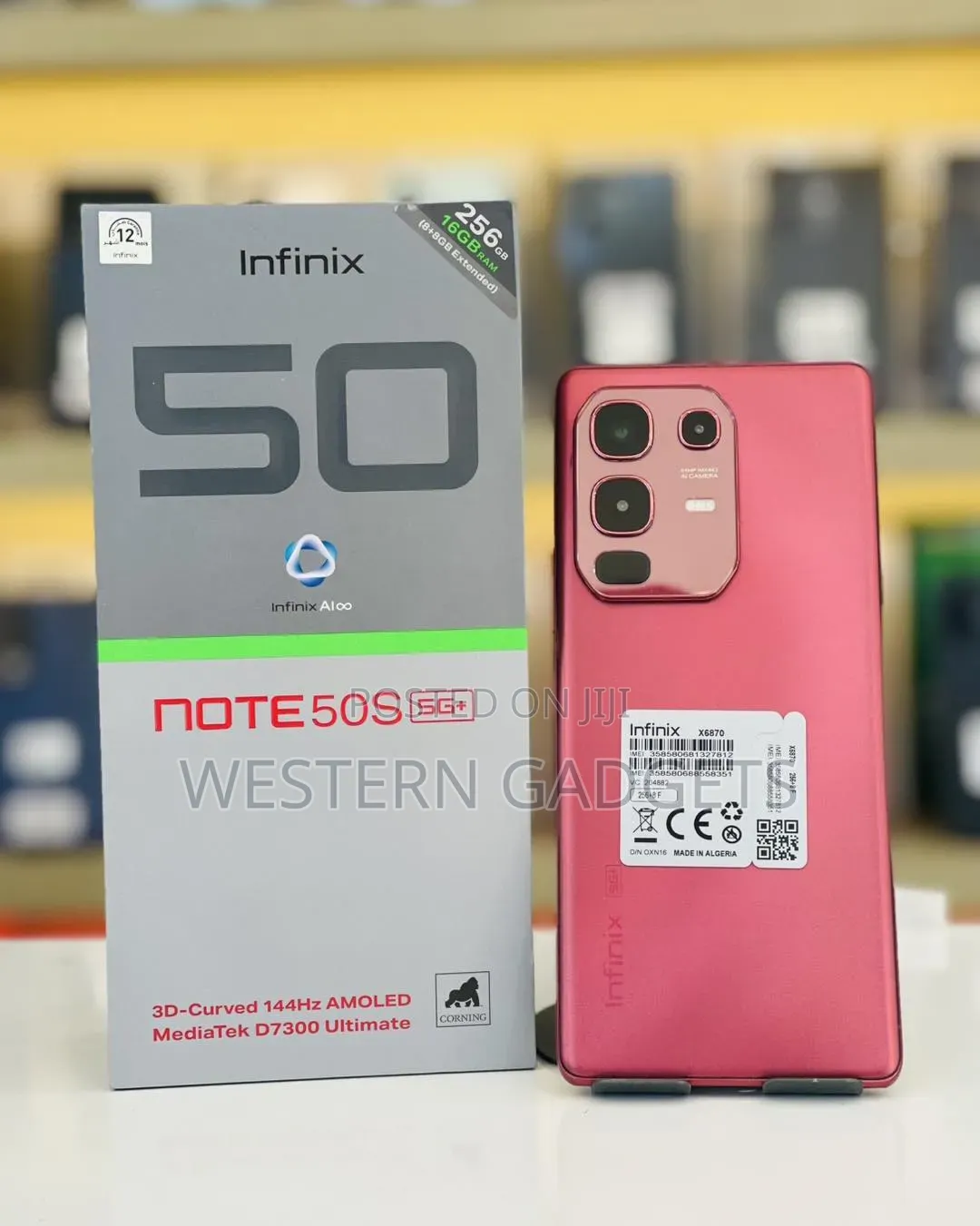 New Infinix Note 50s 256 GB Rose Gold