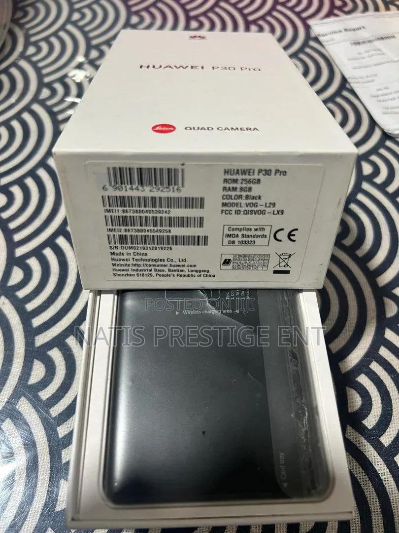 New Huawei P30 Pro 256 GB Black
