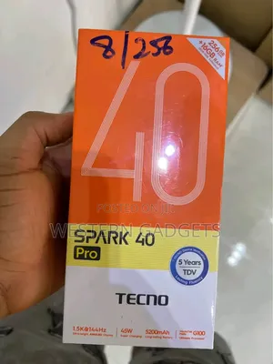 New Tecno Spark 40 Pro 256 GB Black