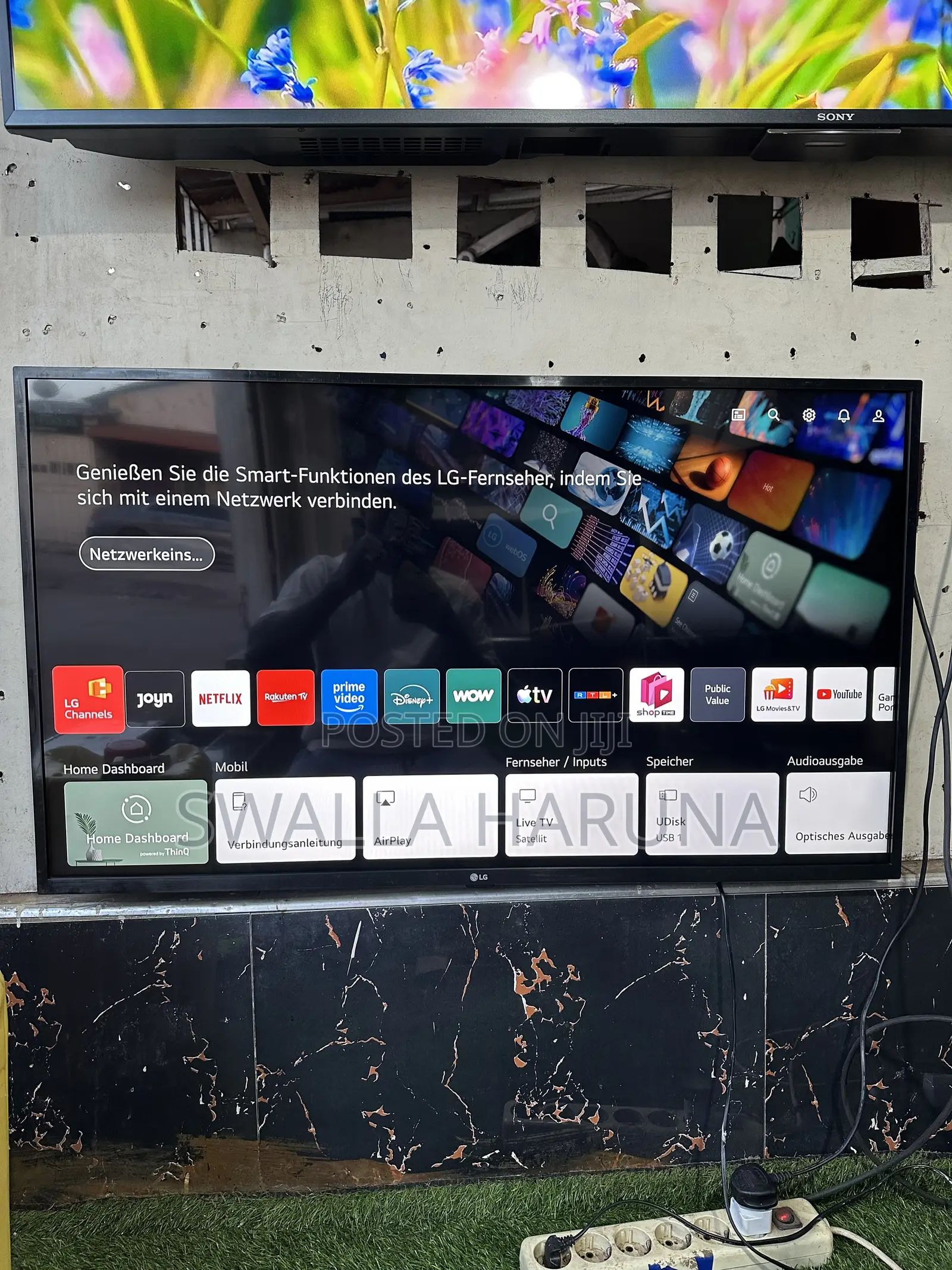 43” Lg Smart Satellite Tv From Germany
