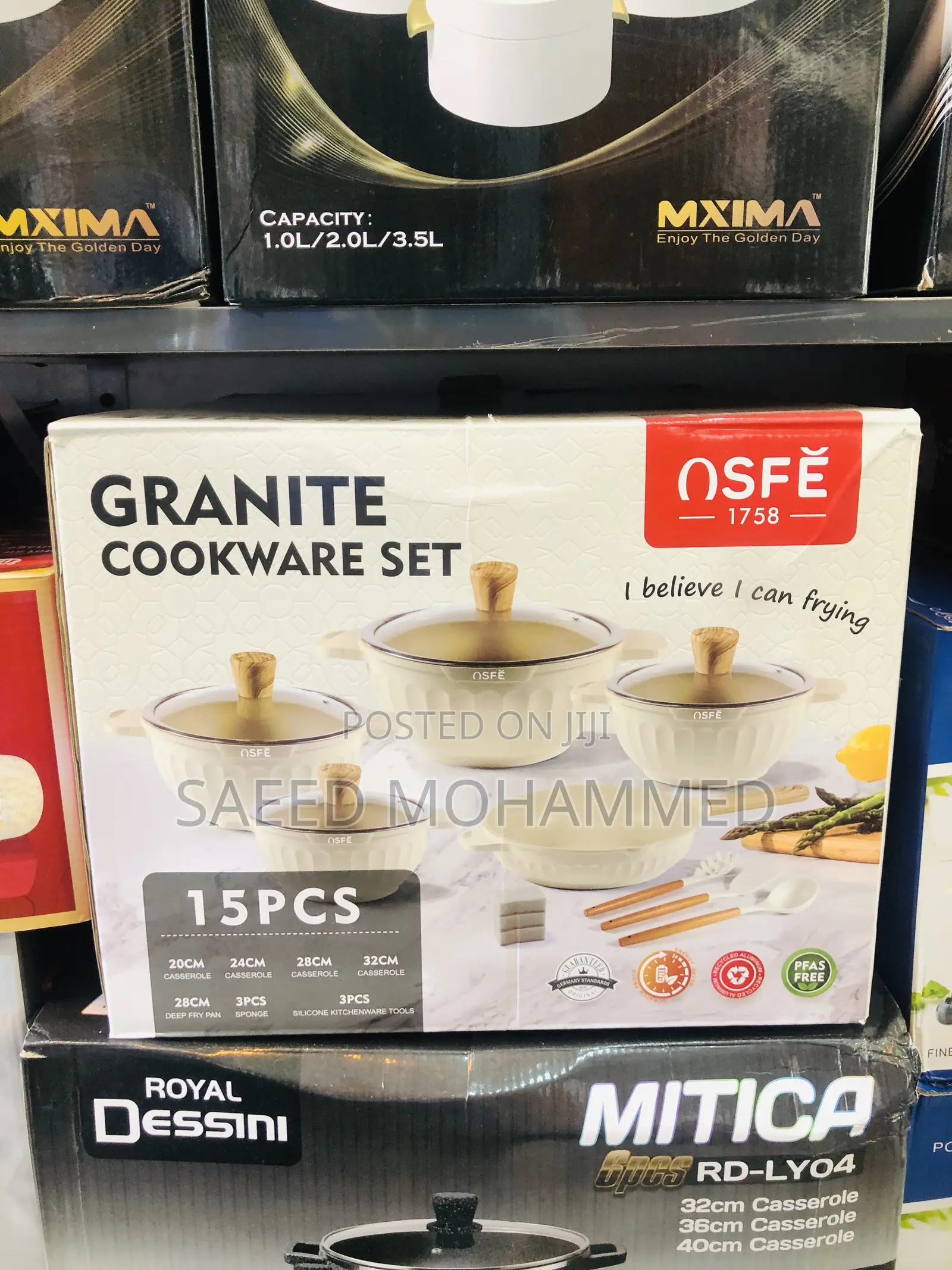 Cast Iron, Granite Cookware Set