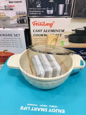 Cast Iron, Granite Cookware Set