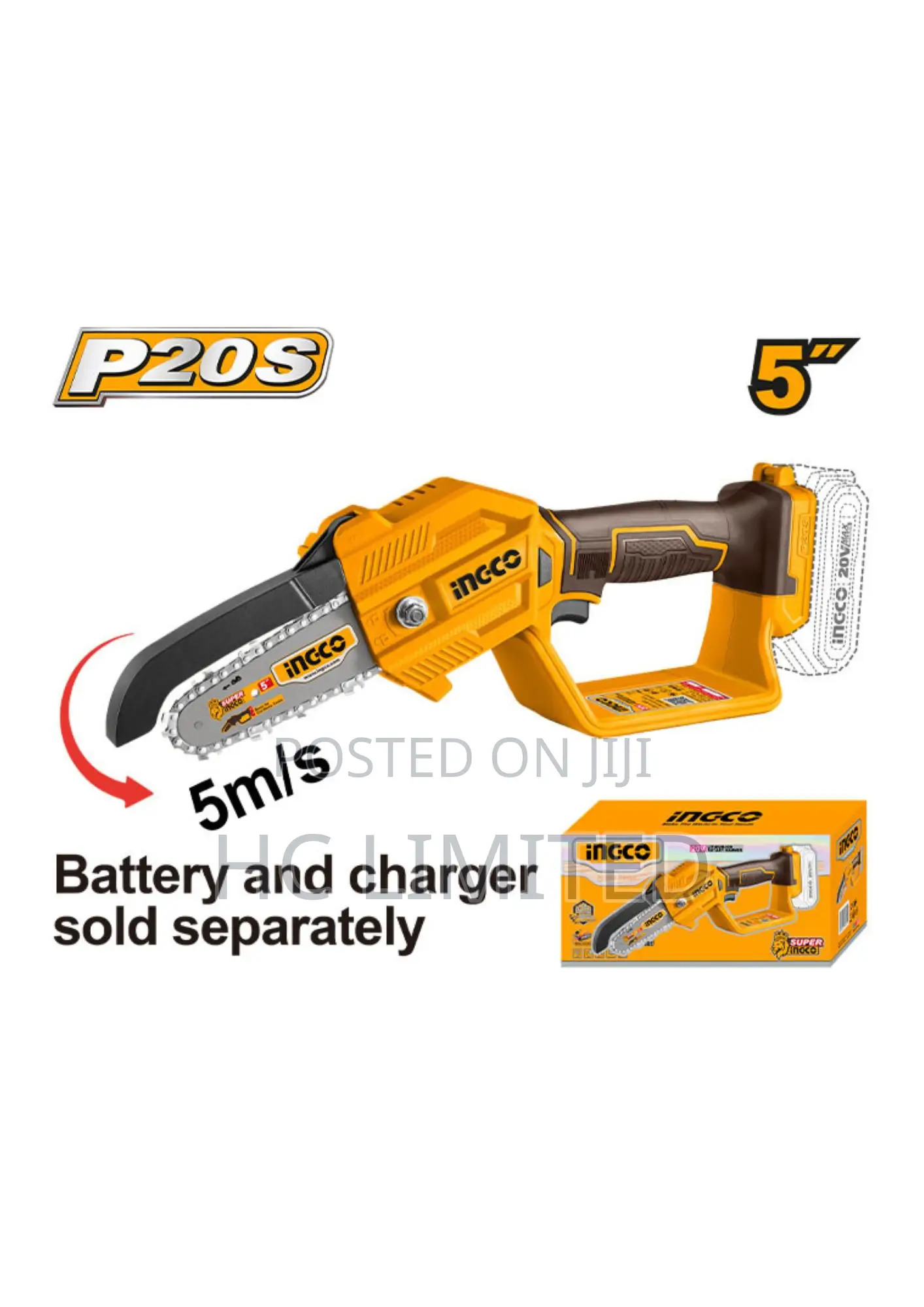 Ingco 5" Cordless Pruner Saw - Cgsli2058