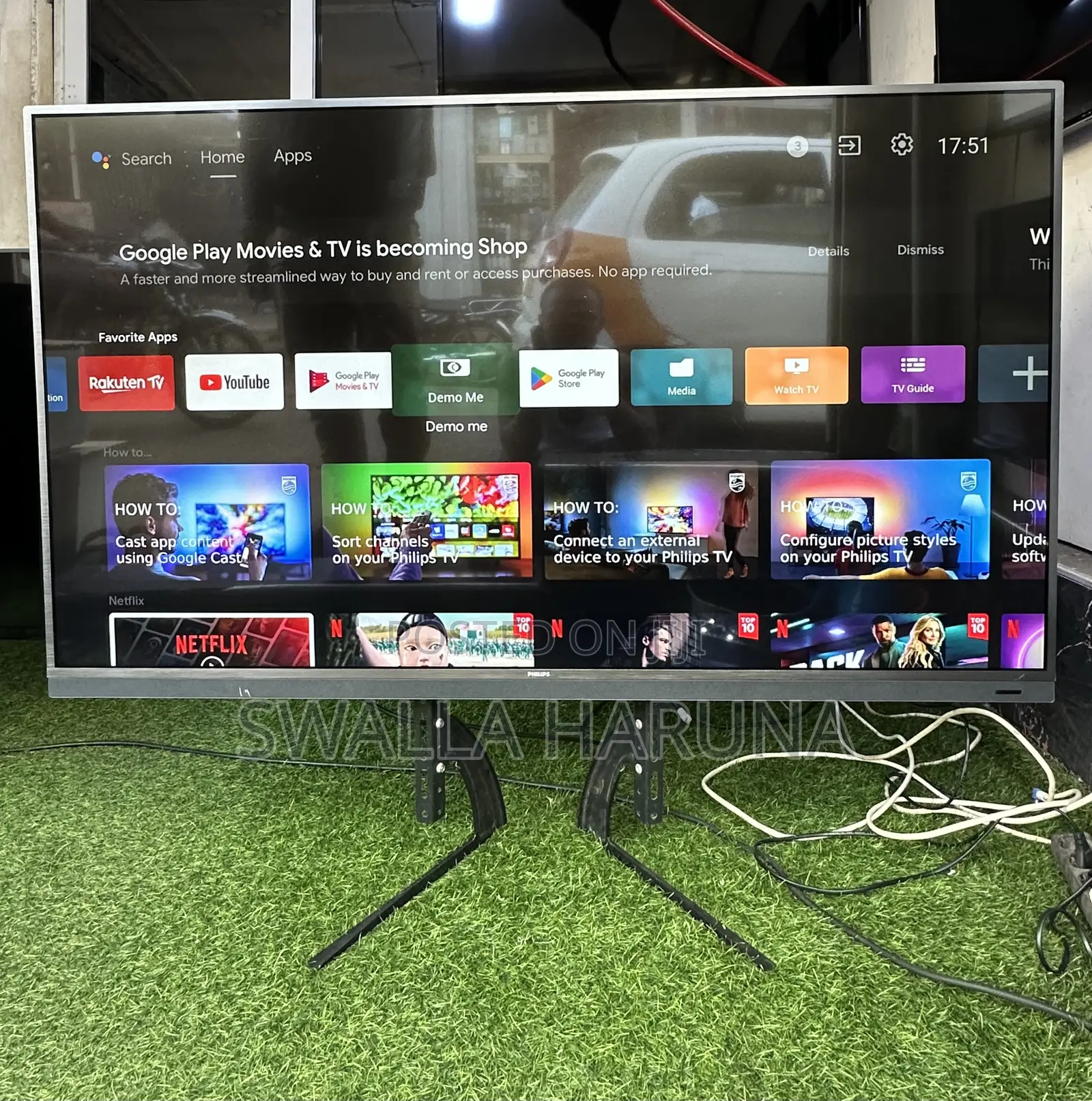 55” Philips Android Smart Tv With Free Football App