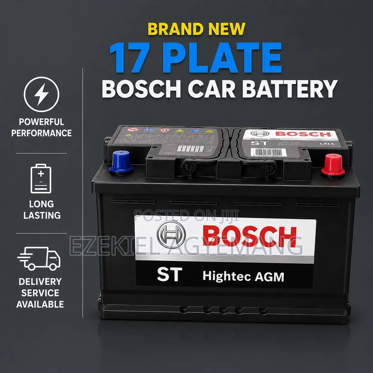 Brand New 17 Plate Bosch Battery