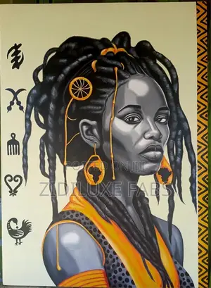 Warrior Woman Painting