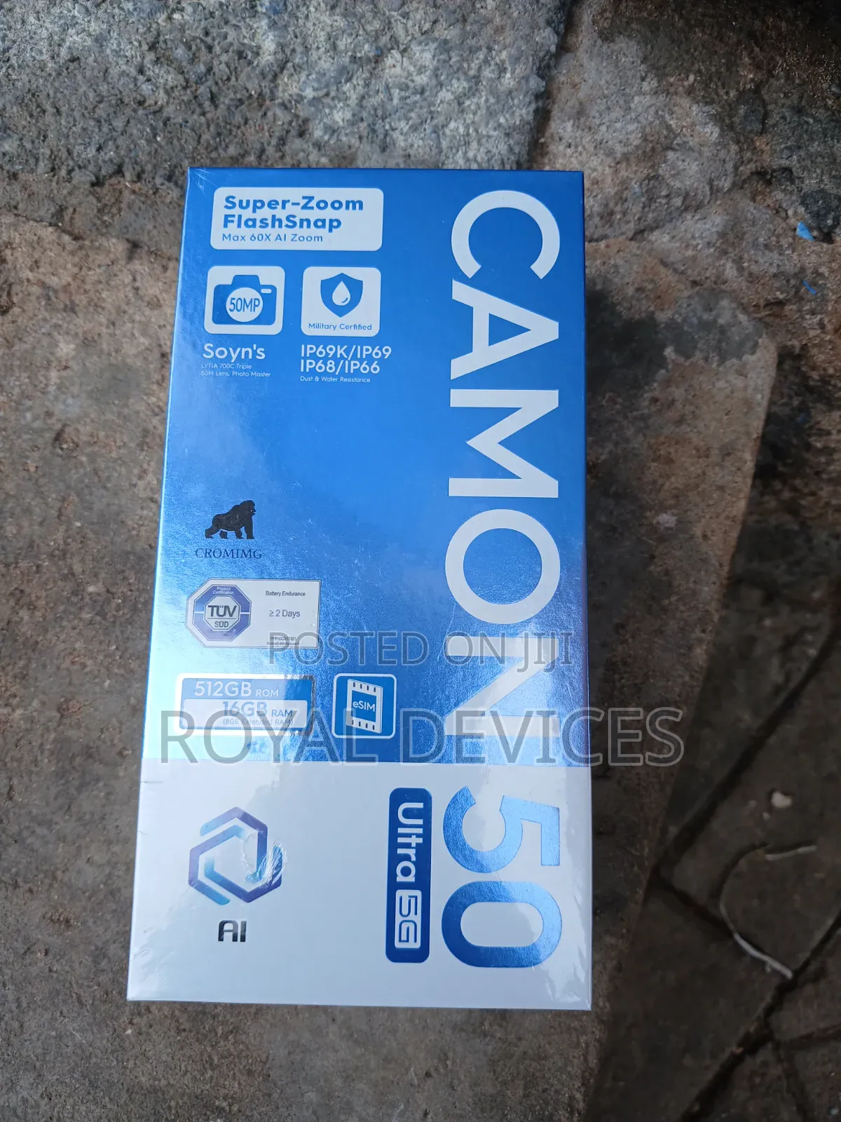 New Tecno Camon 50 Ultra 512 GB Black