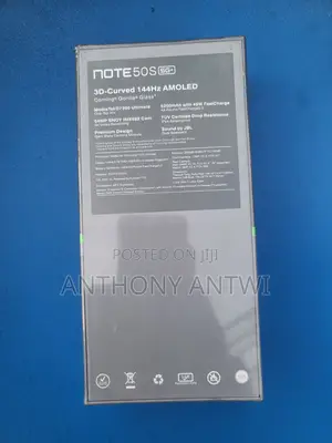 New Infinix Note 50s 256 GB Black