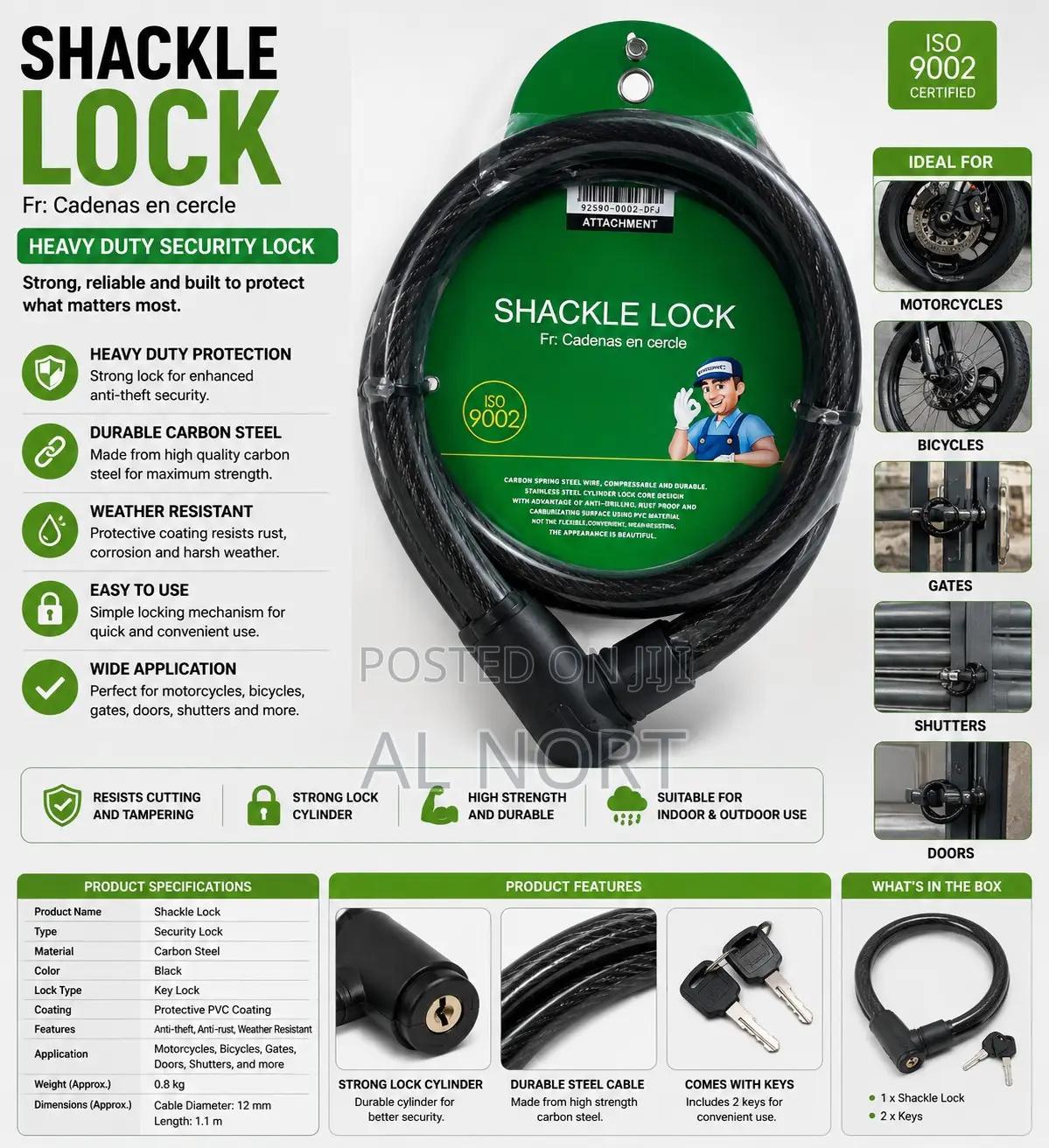 Heavy Duty Shackle Lock
