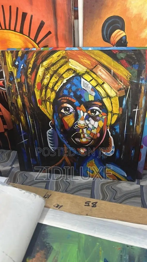 African Woman Painting