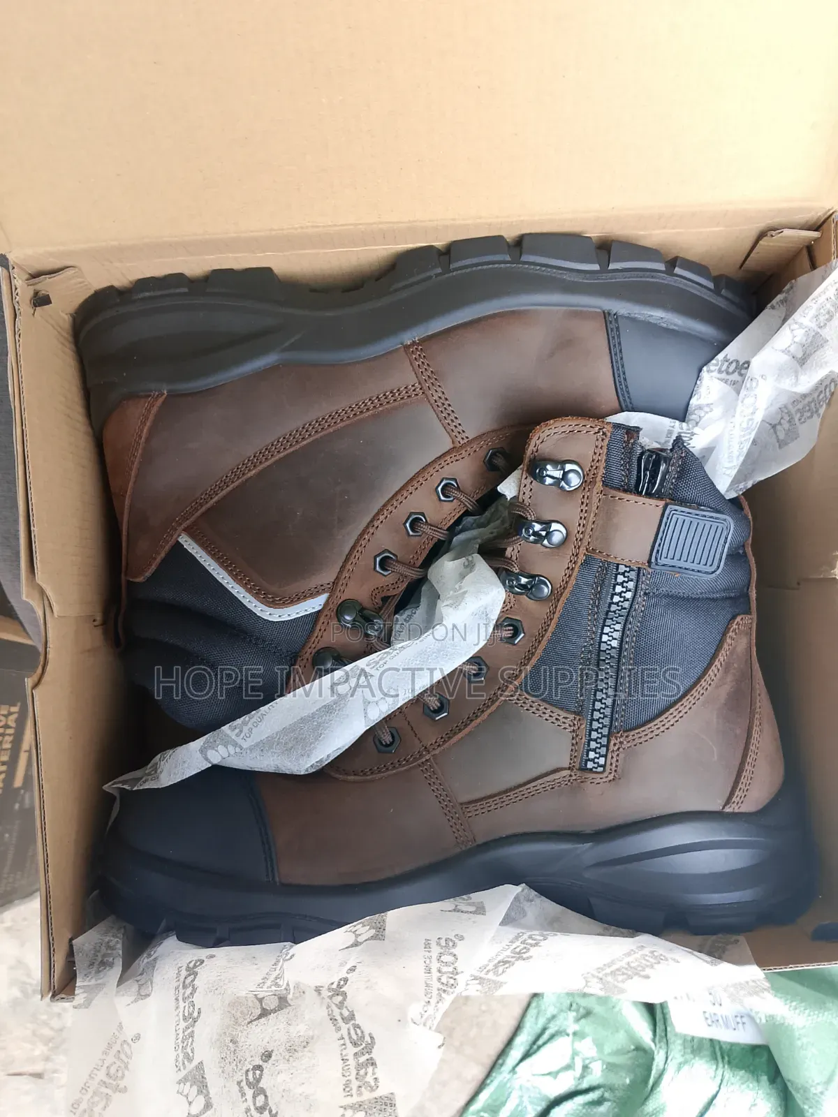 Safetoe Toe Safety Desert Boot<>(Coffee Brown Colour)