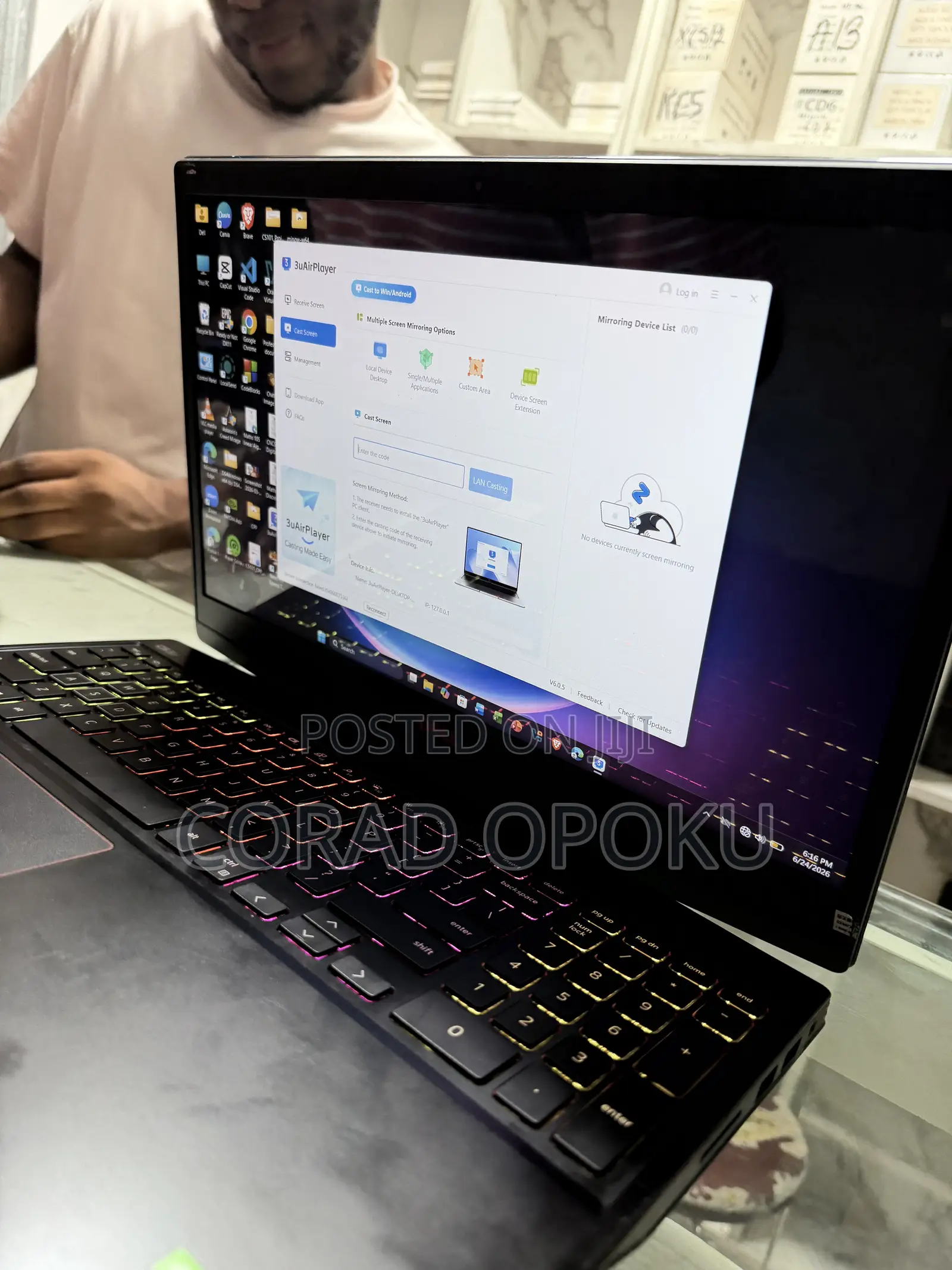 Laptop Dell G3 15 3590 16GB Intel Core i7 SSD 512GB
