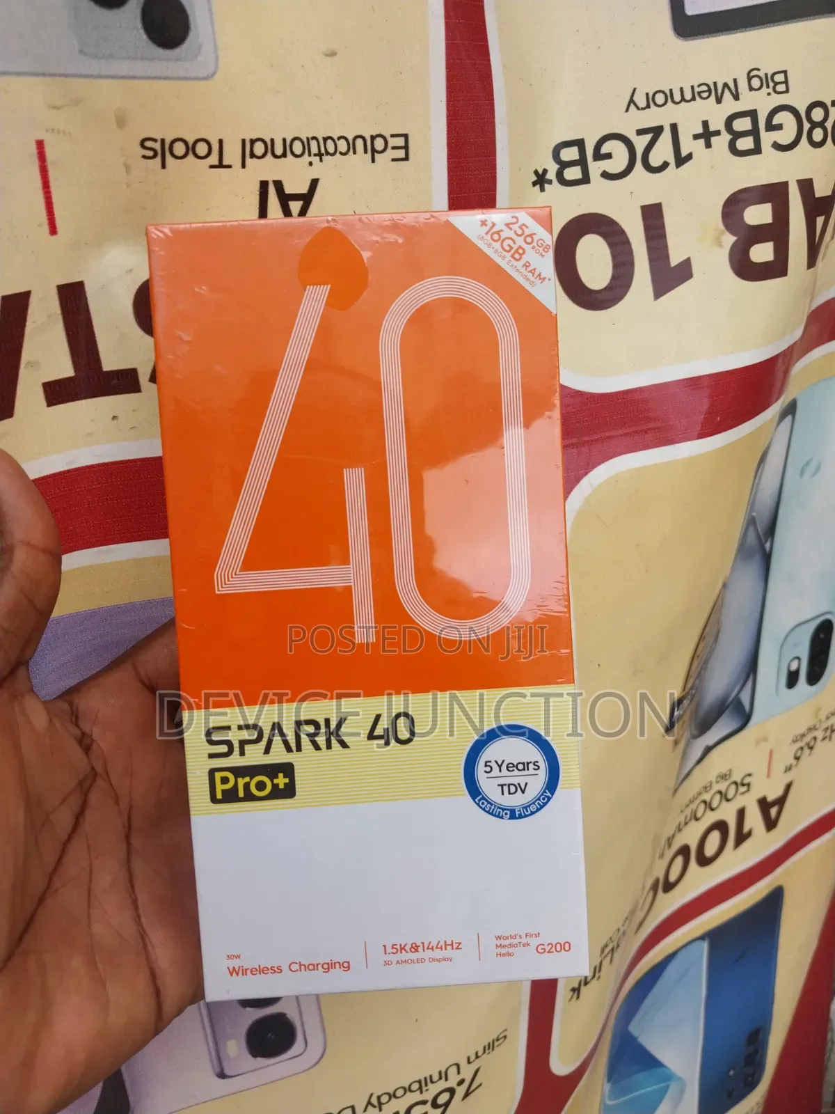 New Tecno Spark 40 Pro+ 256 GB Black