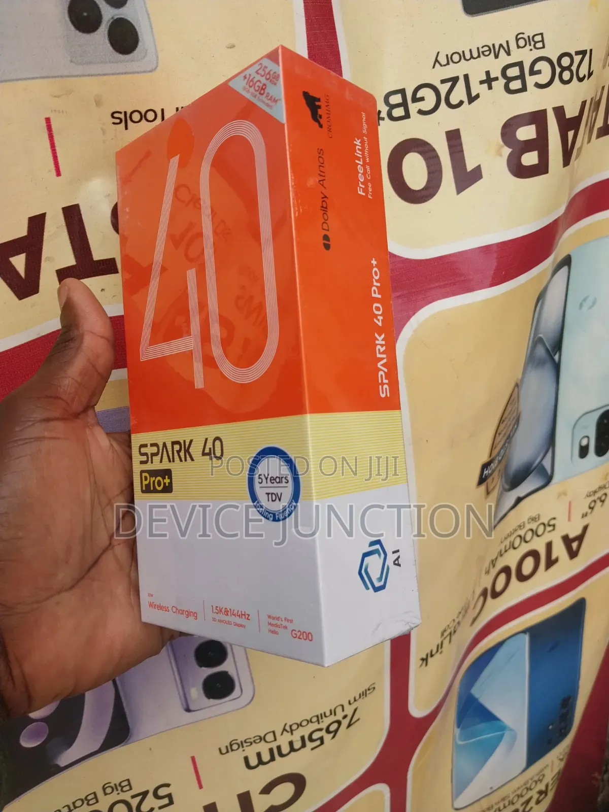 New Tecno Spark 40 Pro+ 256 GB Black