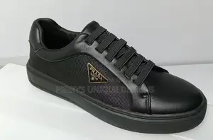 Prada Downtown Re-Nylon and Brushed Leather Sneakers