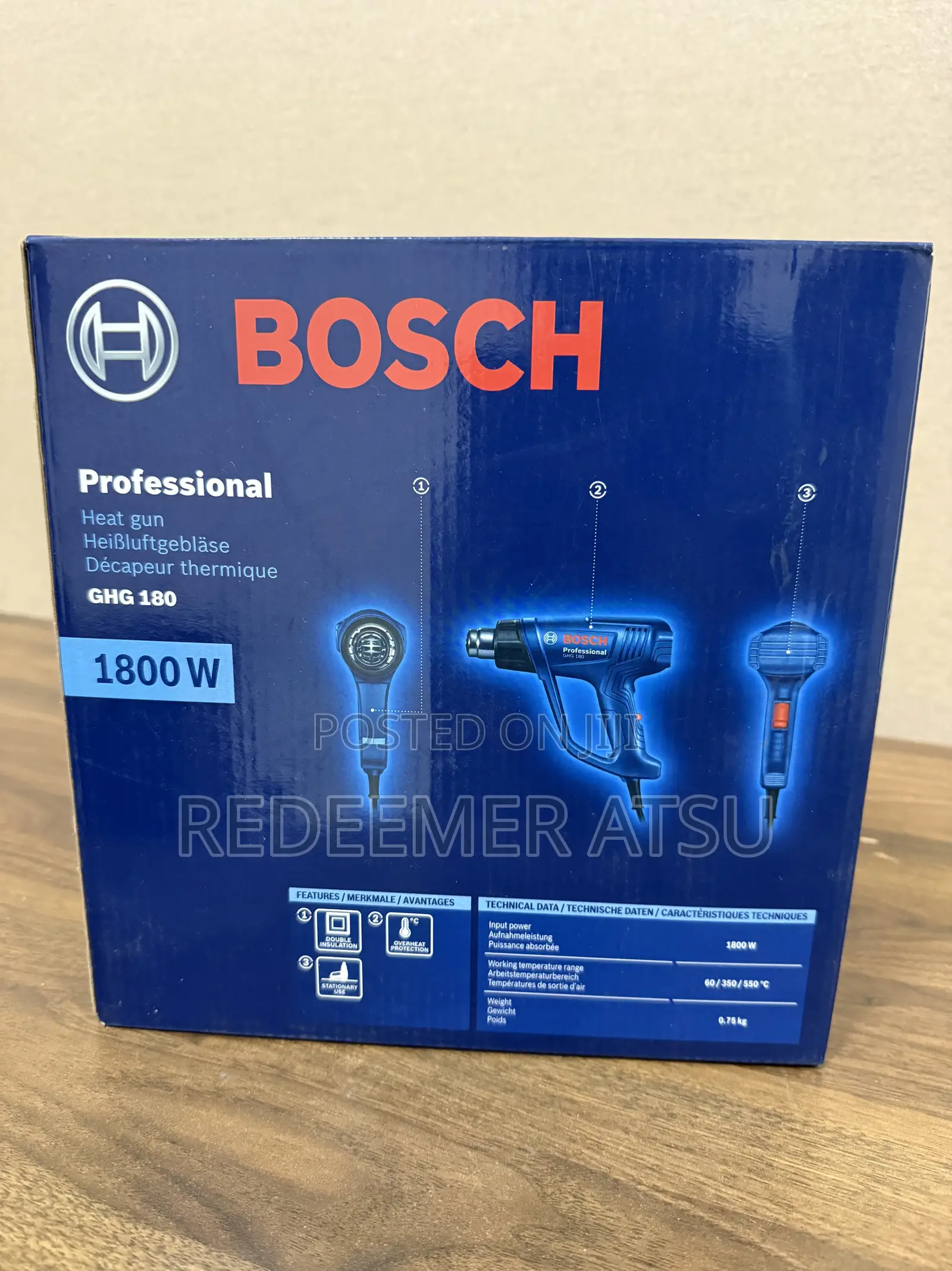 Bosch Heat Gun 1800w - GHG 180
