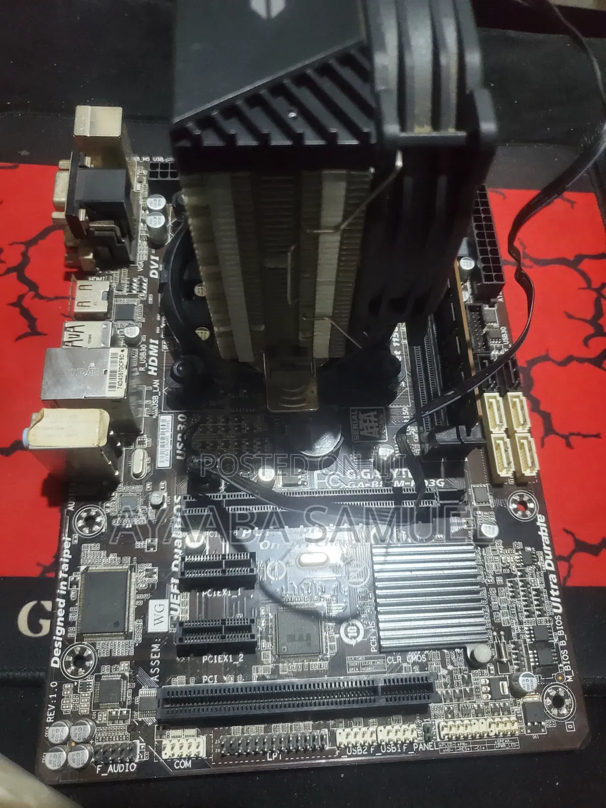 Gigabyte B85m 4thgen Motherboard Corei5+ 8gb Ram+Rgb Cpu Cooler