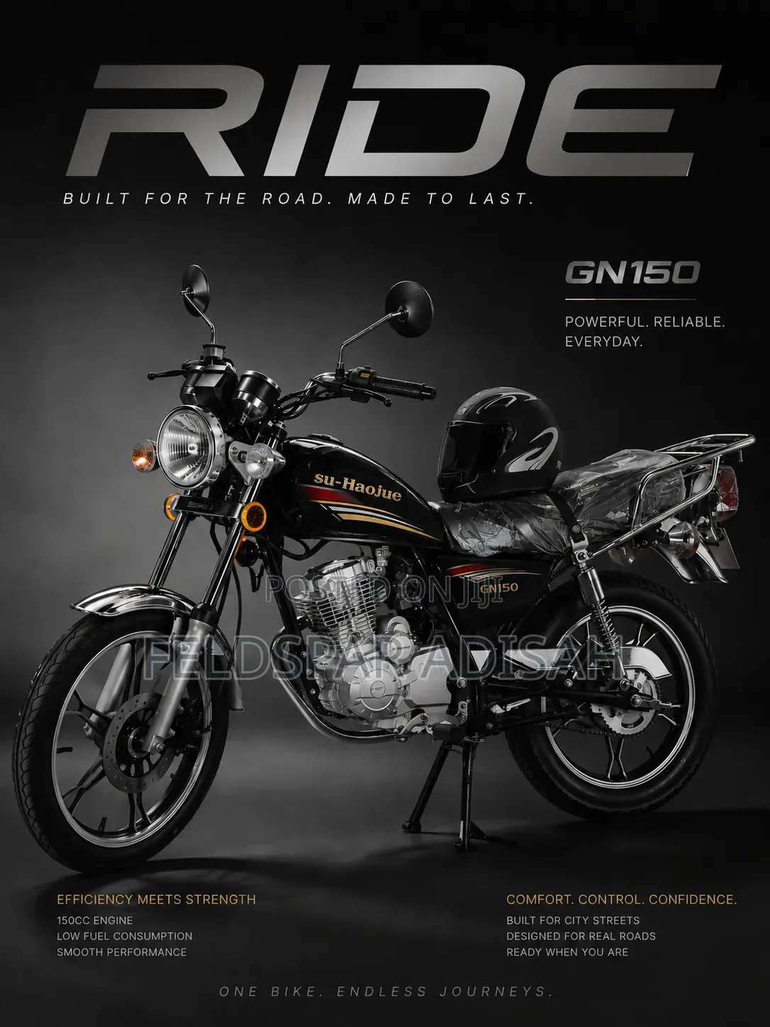 New Haojue CD150 2026 Black