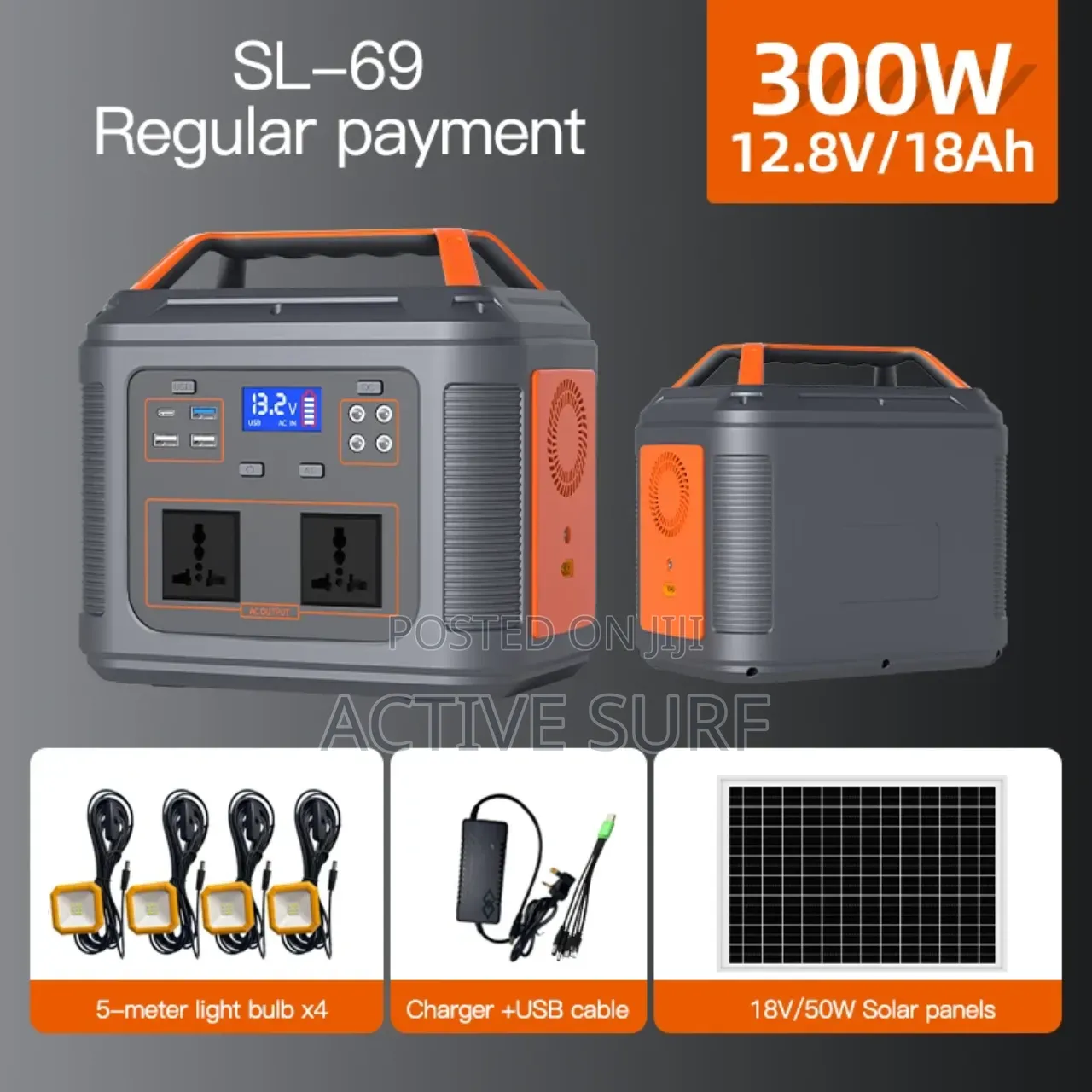 300w Portable Solar Power Station. Reliable Power Anytime, Anywhere!