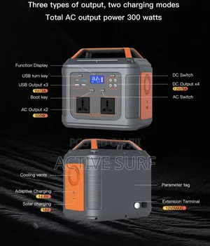 300w Portable Solar Power Station. Reliable Power Anytime, Anywhere!