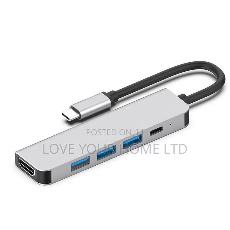 5-in-1 Usb-C to Hdmi Multiport Adapter With Usb 3.0 Ports