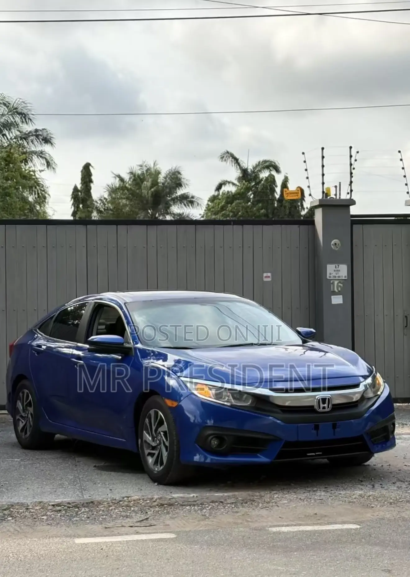 Honda Civic EX Sedan 2018 Blue