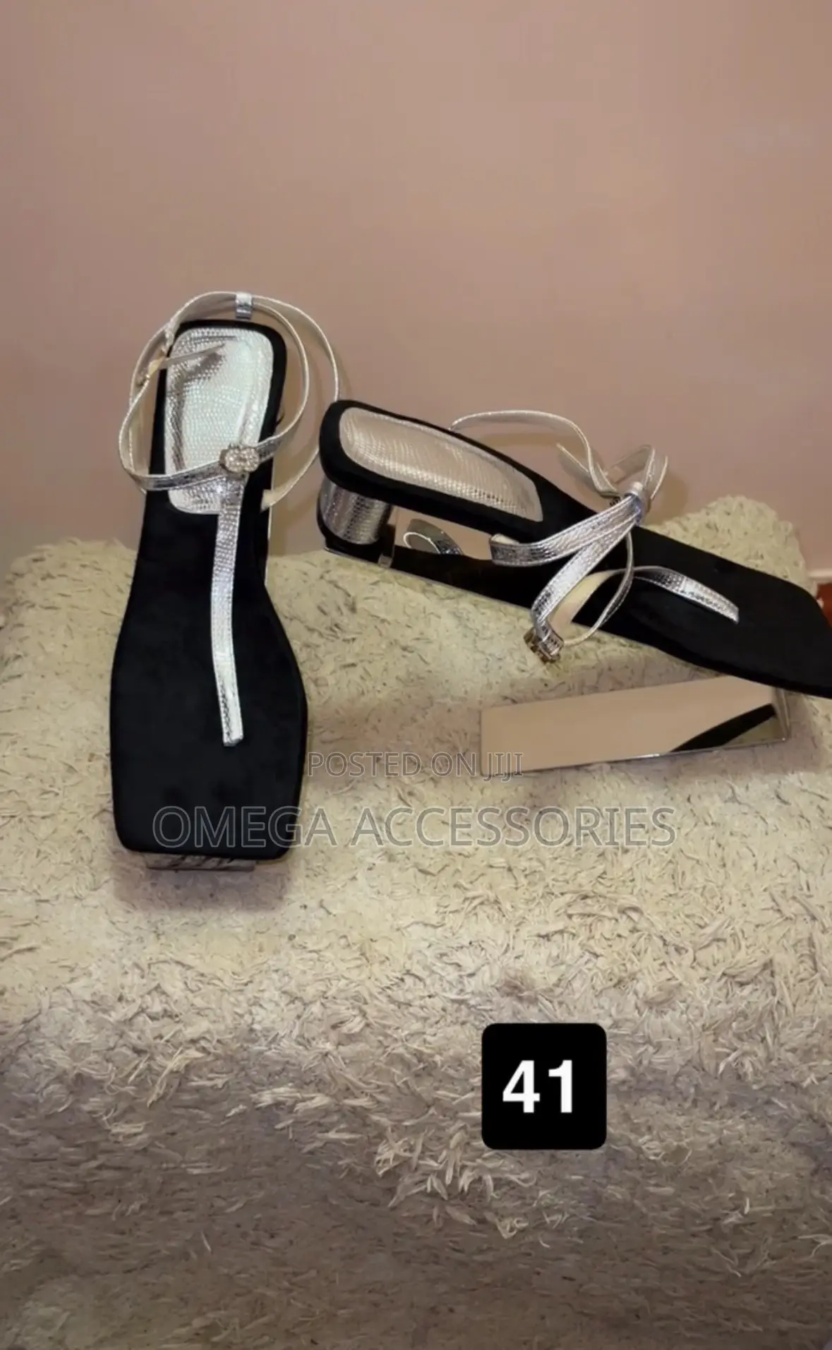 Black 4inches Heel