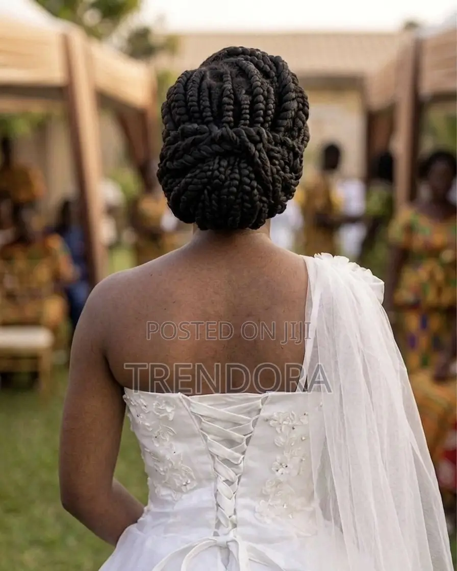 Affordable Elegant One Shoulder Wedding Gown in Accra