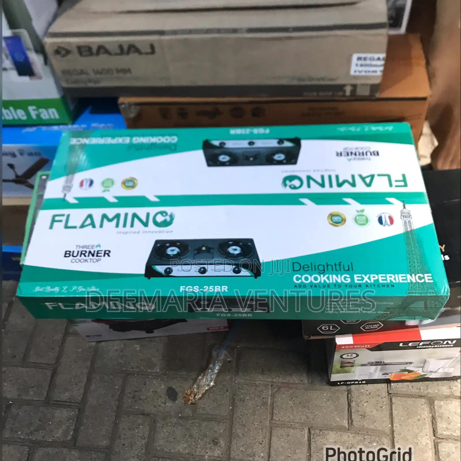 Flamino 3 Burner Auto Ignition Stainless Steel Gas Stove