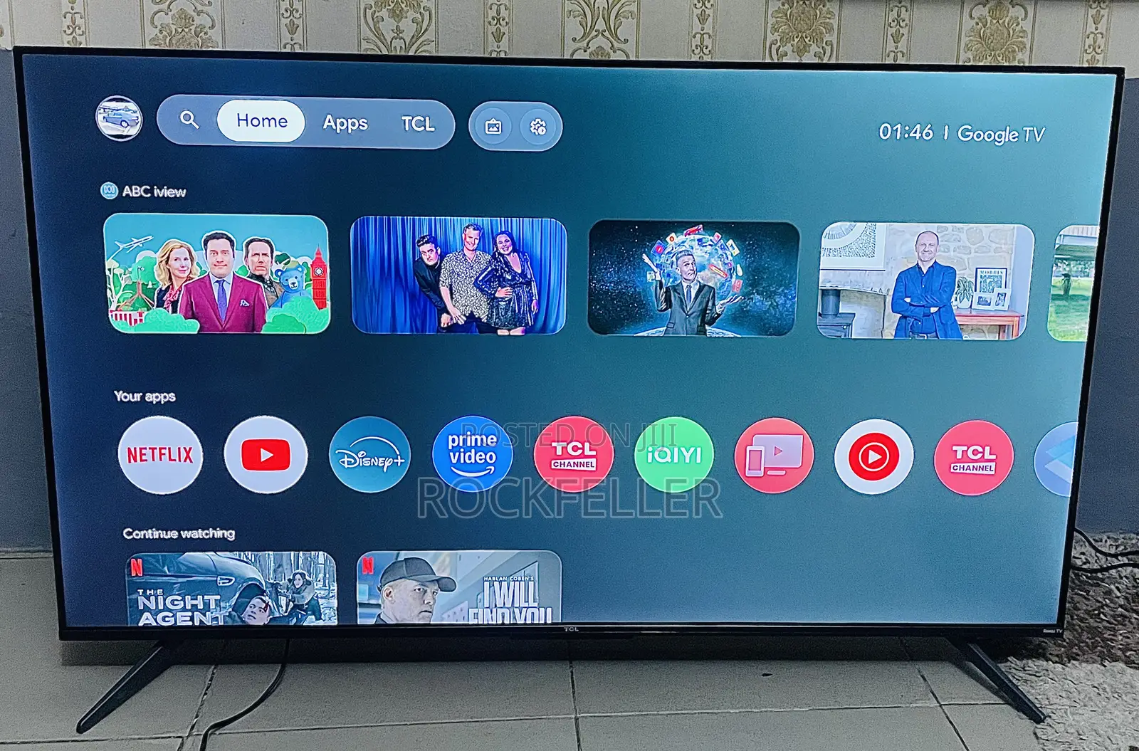 Uk Used TCL Google Tv Uhd Hdr10 Smart Digital 50 Inches