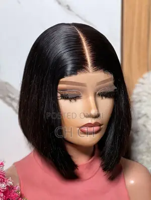 New Black Beauty SDD Vietnamese Short Bob With a 4by4 Closure