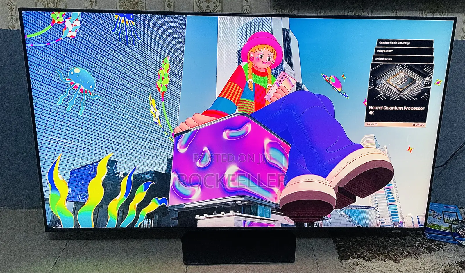Uk Used Samsung Neo Qled Uhd HDR Smart Digital Satellite 55inch